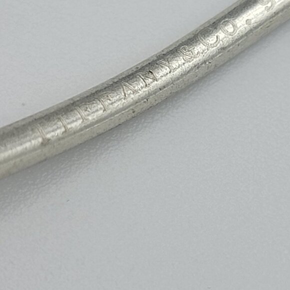 Tiffany & Co. Double Heart Open Cuff Bracelet Sterling Silver 925 8 Inch Sizable - Picture 7 of 11